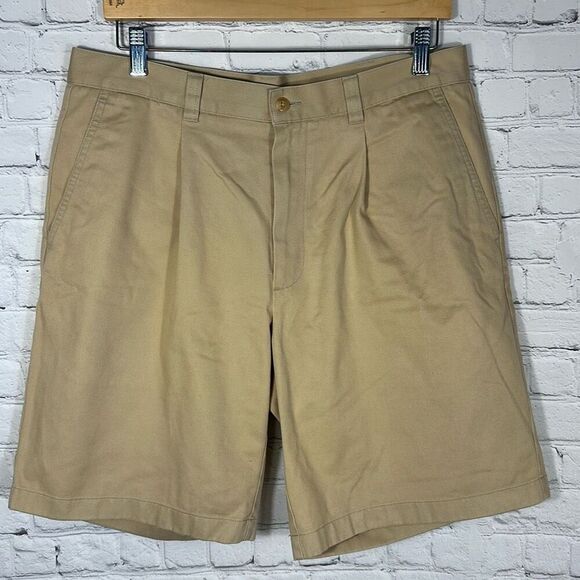 Callaway Warbird Pleated Mens Tan Golf Chino Shorts size 34 CS 65317 - Picture 1 of 8